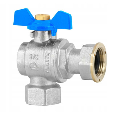 ZAWÓR KULOWY C.O. 1/2 DN15 "HISZPAN" Z PÓŁŚRUBUNKIEM