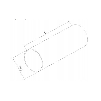 Kanał Okrągły Fi 125 mm 1 m 100 cm Airroxy 02-478 Wentylacja