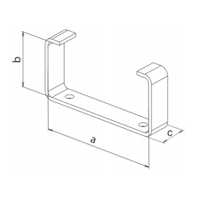 Uchwyt Mocujący 220x55 Airroxy 2 szt. 02-525 Wentylacja Kanał Płaski