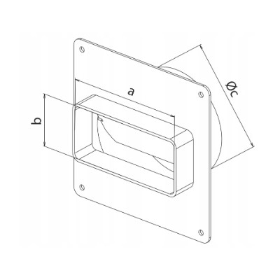 Łącznik 110x55 Airroxy fi 100 Zawór Zwrotny Kołnierz 02-506 Wentylacja