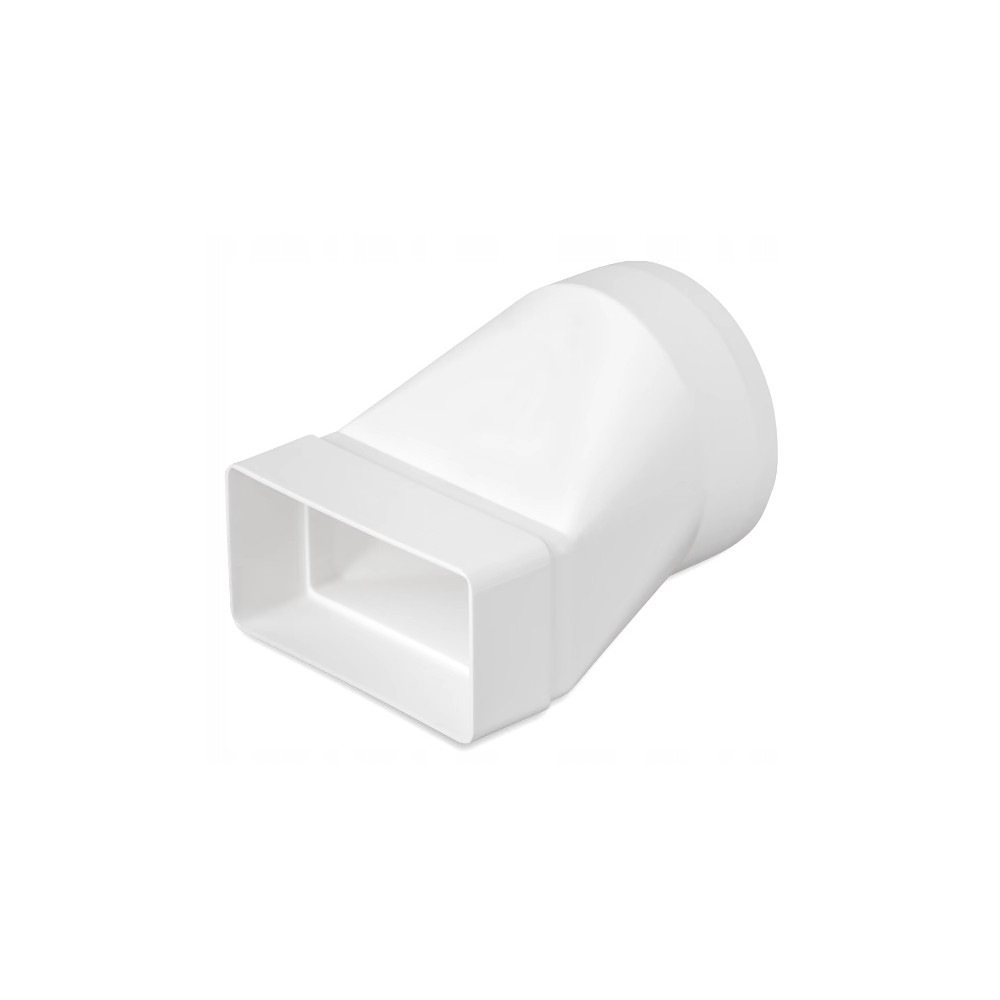 Airroxy Łącznik Wentylacyjny Przekrój Zmienny 220x55 fi 125 Okrągły Płaski