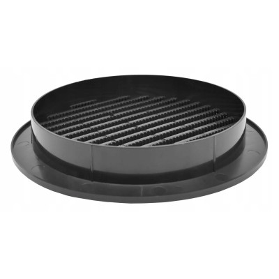Kratka Wentylacyjna airRoxy Okrągła 120 mm z siatką Grafitowa 02-232 Grafit