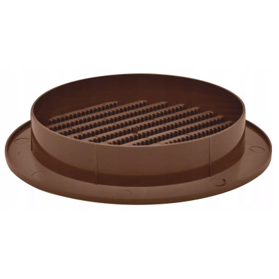 Kratka Wentylacyjna airRoxy Okrągła 100 mm z siatką Brązowa 02-147 Brąz