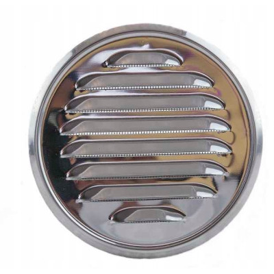 airRoxy Kratka wentylacyjna okrągła metalowa z kołnierzem Ø100 nierdzewna OEM 02-734-0